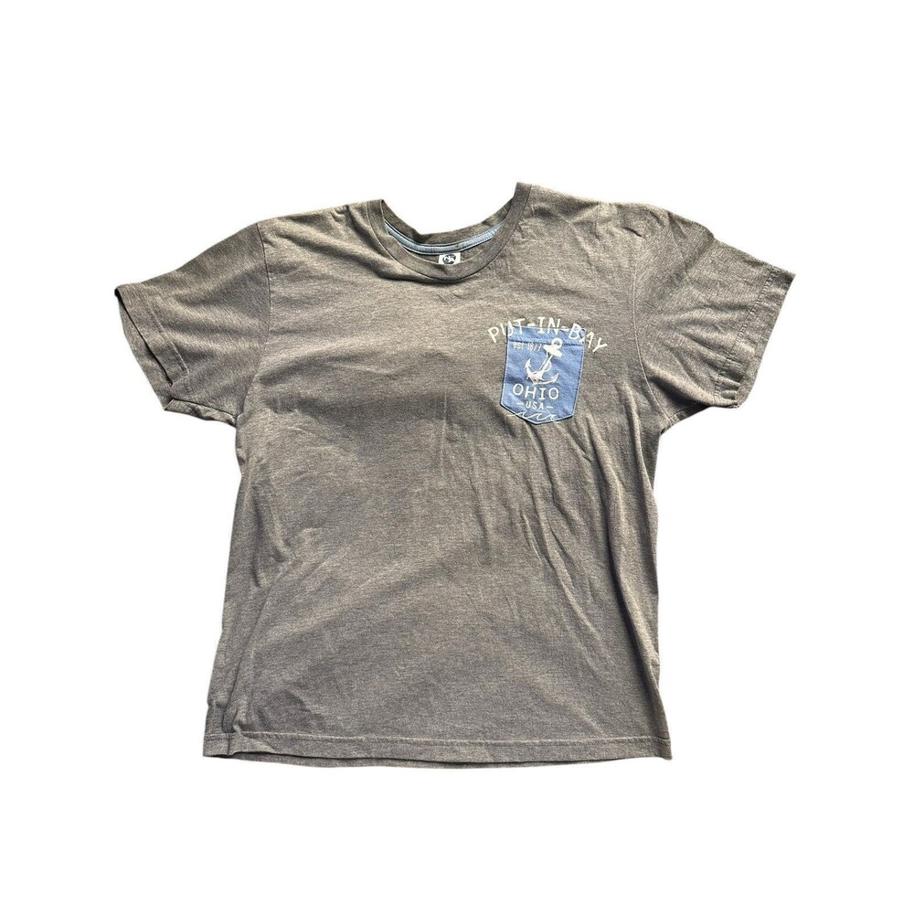 Put-In-Bay Men’s T-Shirt New Agenda by Perrin Size Medium - Casual Graphic Tee